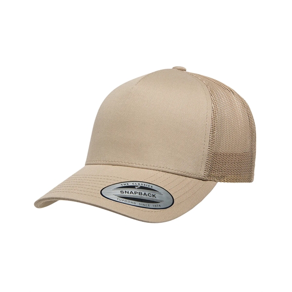 Yupoong adult 5-panel retro trucker cap with a 5-panel, structured, mid-profile... from ASI 34063 alphabroder