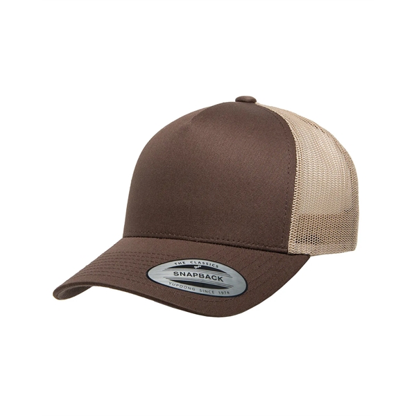 Yupoong adult 5-panel retro trucker cap with a 5-panel, structured, mid-profile... from ASI 34063 alphabroder