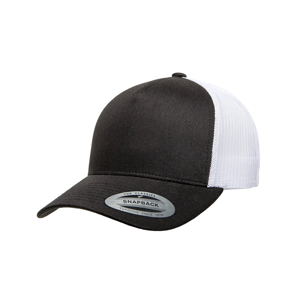 Yupoong adult 5-panel retro trucker cap with a 5-panel, structured, mid-profile... from ASI 34063 alphabroder