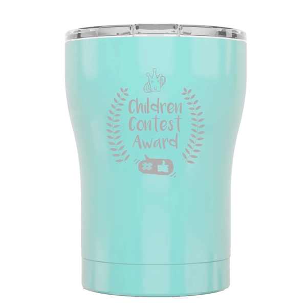 SIC 12 ounce triple wall-insulated stainless steel tumbler with sliding lid.... from ASI 74601 Calico