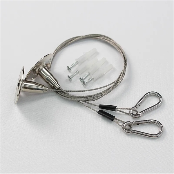 Full color 30" x 60" satin hanging banner with aluminum rails.... from ASI 36558 Aprons, Etc.