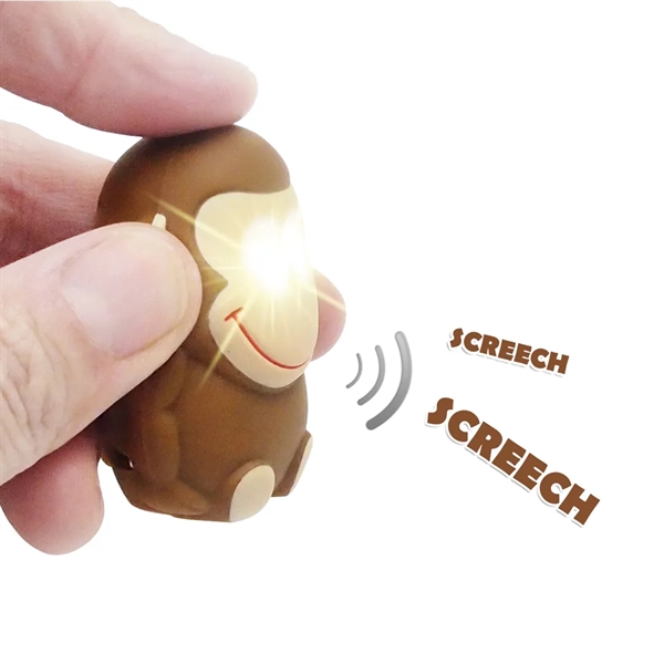 Monkey Animal LED Light Sound Keychain... from ASI 31517 Admart Products / Admart Line