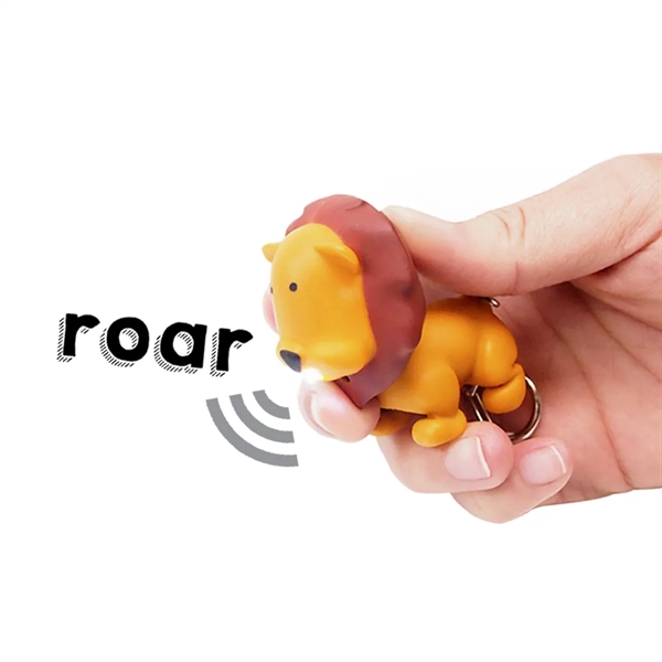 Lion Animal LED Light Sound Keychain.... from ASI 31517 Admart Products / Admart Line