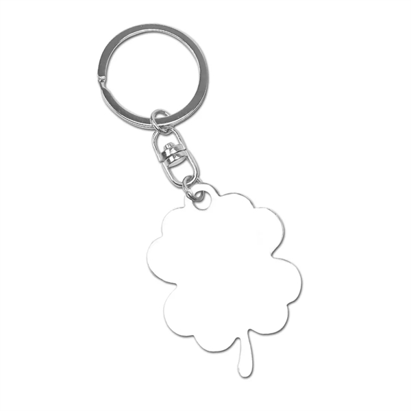 Four leaf clover metal keychain.... from ASI 31517 Admart Products / Admart Line