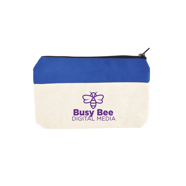Cotton canvas zipper case with two-tone design.... from ASI 34063 alphabroder