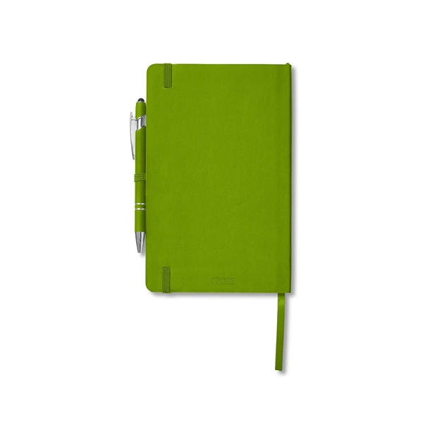 Journal and pen set with a soft cover, a rubberized aluminum... from ASI 79530 Prime Line