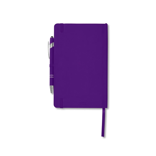 Journal and pen set with a soft cover, a rubberized aluminum... from ASI 79530 Prime Line