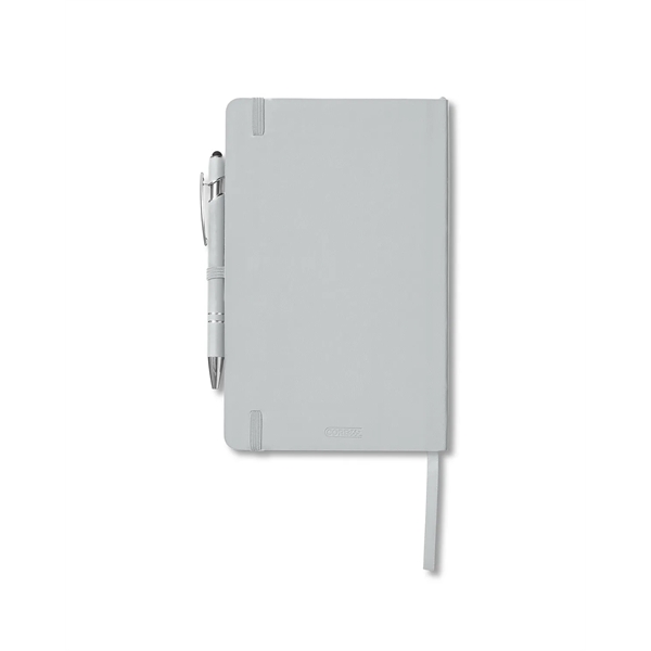 Journal and pen set with a soft cover, a rubberized aluminum... from ASI 79530 Prime Line