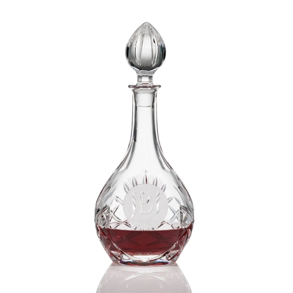 Crystal wine decanter with an engraving area.... from ASI 84592 St Regis Group