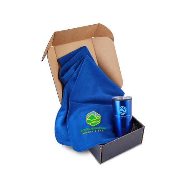 Gift set with a kraft gift box, 20-ounce insulated bottle, and... from ASI 79530 Prime Line