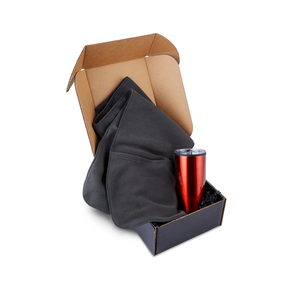 Gift set with a kraft gift box, 20-ounce insulated bottle, and... from ASI 79530 Prime Line