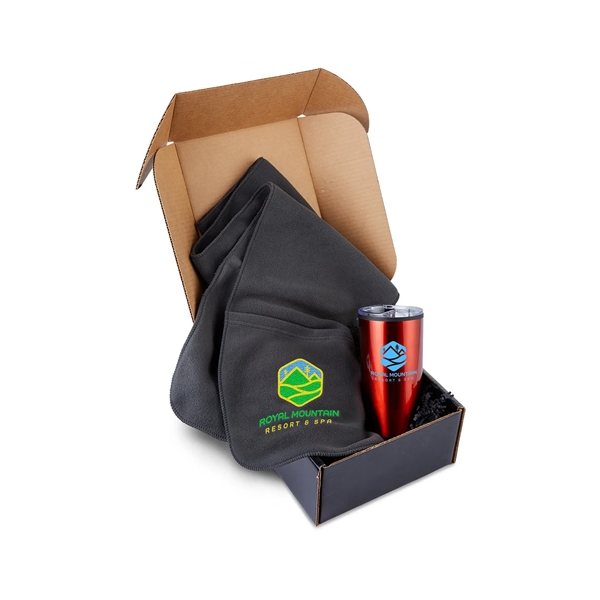 Gift set with a kraft gift box, 20-ounce insulated bottle, and... from ASI 79530 Prime Line