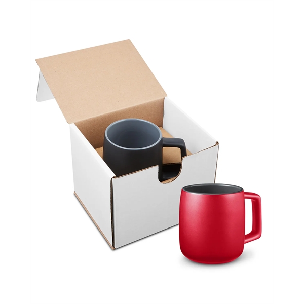 15-ounce mug with square handle and matte finish; kraft gift box... from ASI 79530 Prime Line