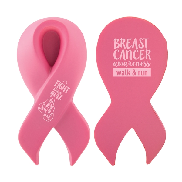 Awareness ribbon shaped stress reliever made of a durable foam polyurethane... from ASI 62190 Illini / Illini