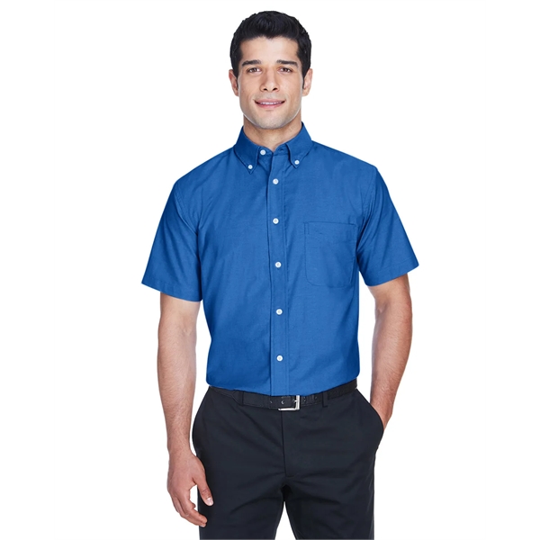 Men's short sleeve oxford shirt with stain release.... from ASI 34063 alphabroder