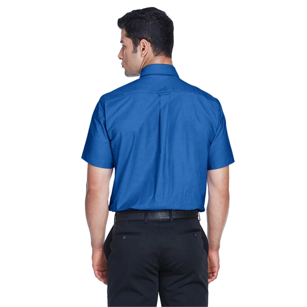 Men's short sleeve oxford shirt with stain release.... from ASI 34063 alphabroder