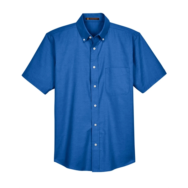 Men's short sleeve oxford shirt with stain release.... from ASI 34063 alphabroder