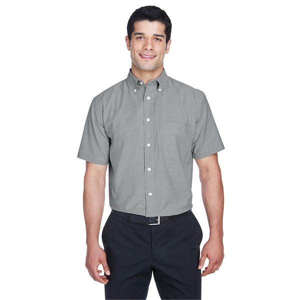 Men's short sleeve oxford shirt with stain release.... from ASI 34063 alphabroder