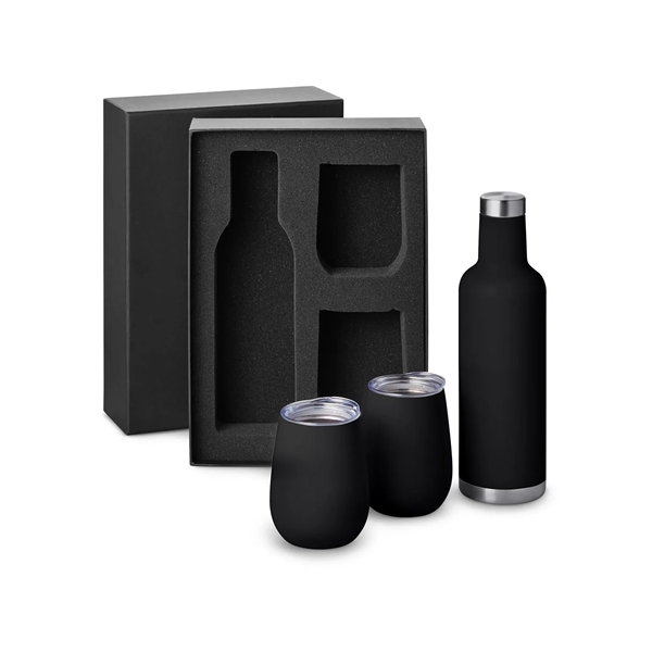 Beverage Lovers Gift set with Alsace insulated steel 25 ounce wine... from ASI 79530 Prime Line
