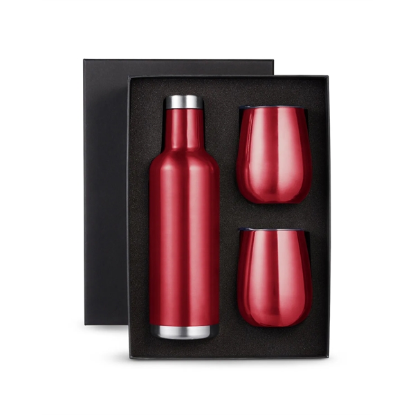 Beverage Lovers Gift set with Alsace insulated steel 25 ounce wine... from ASI 79530 Prime Line