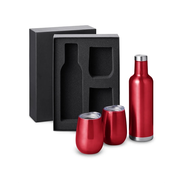 Beverage Lovers Gift set with Alsace insulated steel 25 ounce wine... from ASI 79530 Prime Line