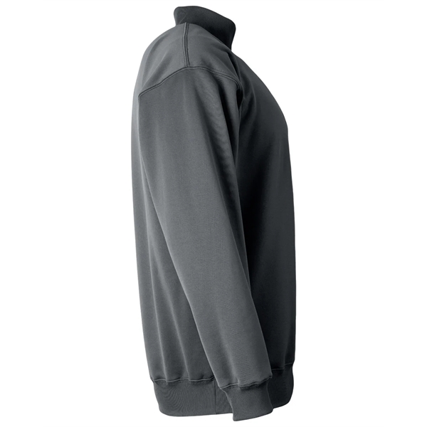 Adult fleece quarter-zip with a double-needle cover-stitch hem and ribbed waist... from ASI 34063 alphabroder