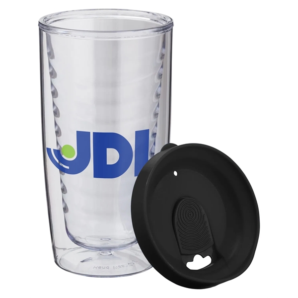 14 oz. double-wall acrylic construction and a snap-on, splash-resistant locking lid.... from ASI 79530 Prime Line