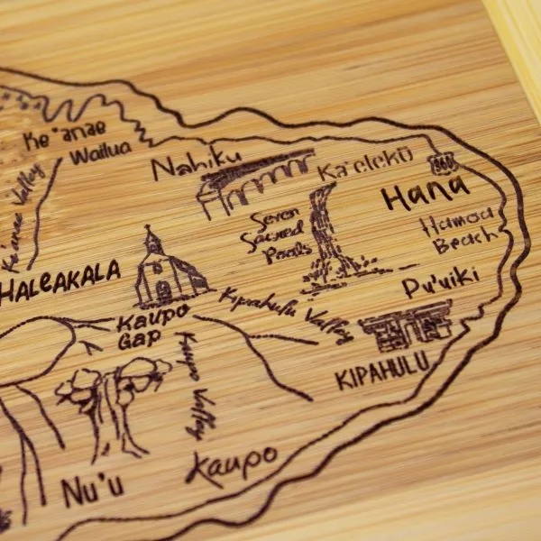 A Slice of Life Maui Serving & Cutting Board... from ASI 91565 Totally Bamboo