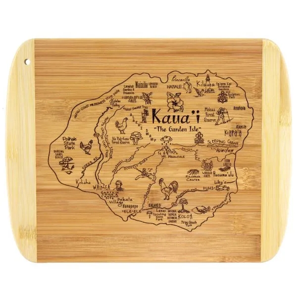 A Slice of Life Kauai Serving & Cutting Board... from ASI 91565 Totally Bamboo