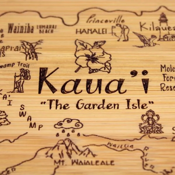 A Slice of Life Kauai Serving & Cutting Board... from ASI 91565 Totally Bamboo