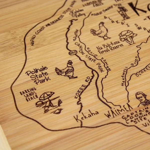 A Slice of Life Kauai Serving & Cutting Board... from ASI 91565 Totally Bamboo