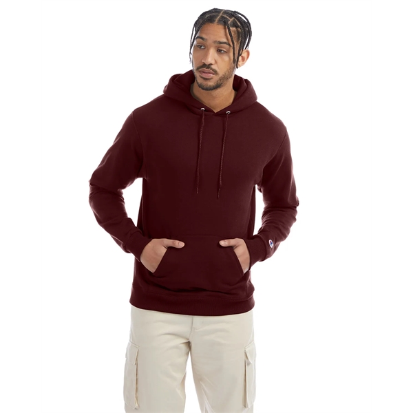 Moisture-wicking pullover hoodie with two-ply hood, dyed-to-match drawcord, and front pouch... from ASI 34063 alphabroder
