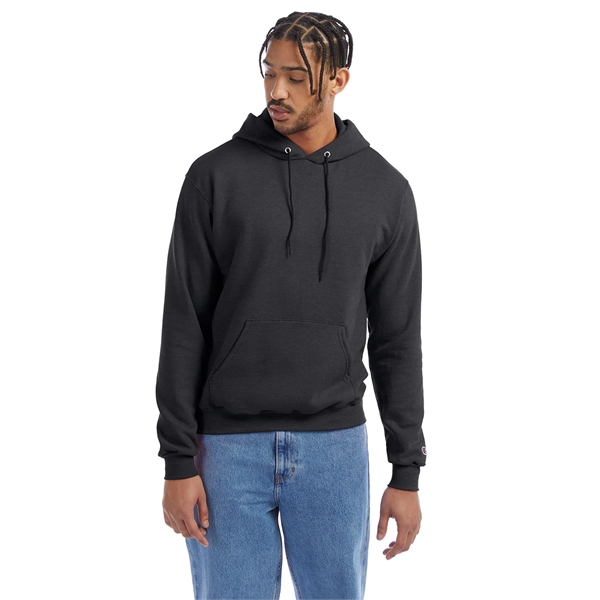 Moisture-wicking pullover hoodie with two-ply hood, dyed-to-match drawcord, and front pouch... from ASI 34063 alphabroder