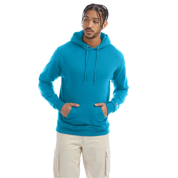 Moisture-wicking pullover hoodie with two-ply hood, dyed-to-match drawcord, and front pouch... from ASI 34063 alphabroder