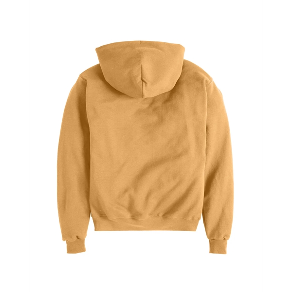 Moisture-wicking pullover hoodie with two-ply hood, dyed-to-match drawcord, and front pouch... from ASI 34063 alphabroder