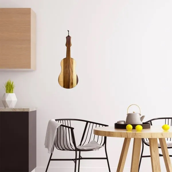 Shiplap Series Ukulele/Guitar Shaped Wood Serving and Cutting Board... from ASI 91565 Totally Bamboo