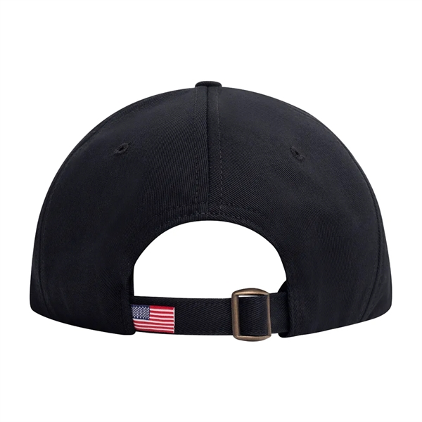 Unstructured six panel "dad" cap is 100% Union Made in USA... from ASI 73775 Unionwear