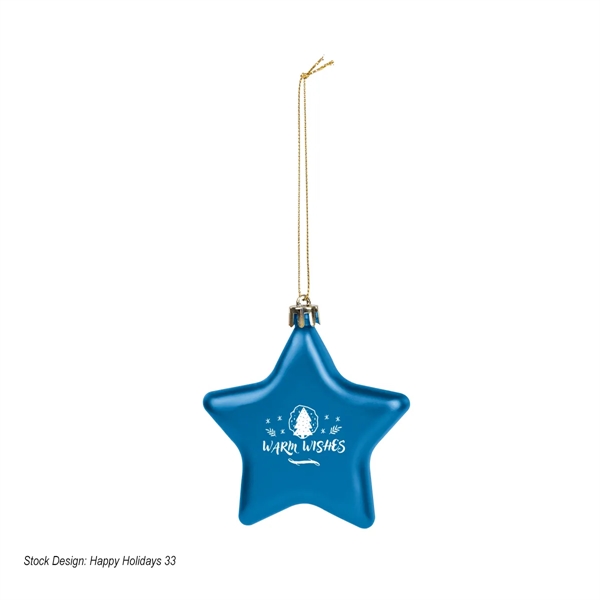 Shatter-resistant, star-shaped ornament with a string for hanging.... from ASI 61125 Hit Promotional Products / Hit®