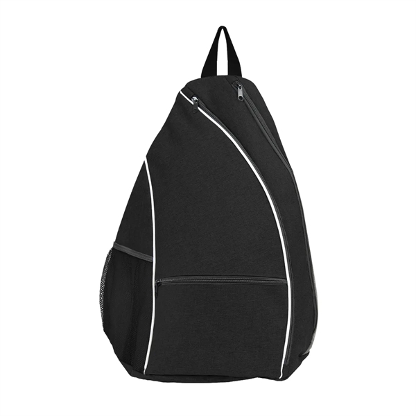 Pickleball backpack with a two-tone design, adjustable shoulder straps, two pockets,... from ASI 61125 Hit Promotional Products / Hit®