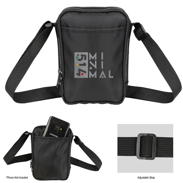 2" x 7" x 5" rPET recycled polyester zippered sling style... from ASI 61125 Hit Promotional Products / Hit®