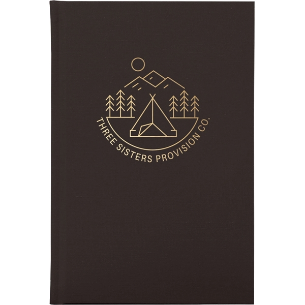 5.25" x 8.25" USA made Journal, linen-like cloth hard covers, deboss,... from ASI 91340 Journalbooks/Timeplanner Calendars