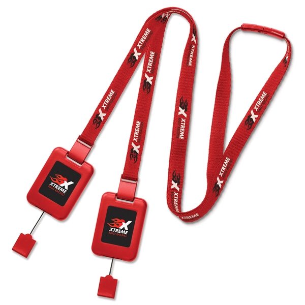 2 hooks so mask or credentials are always facing forward. Detachable... from ASI 79898 Promovision / PROMOVISION