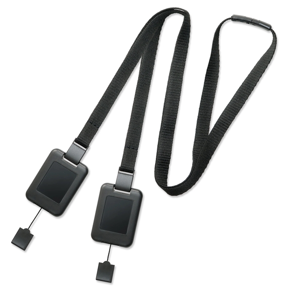 2 hooks so mask or credentials are always facing forward. Detachable... from ASI 79898 Promovision / PROMOVISION