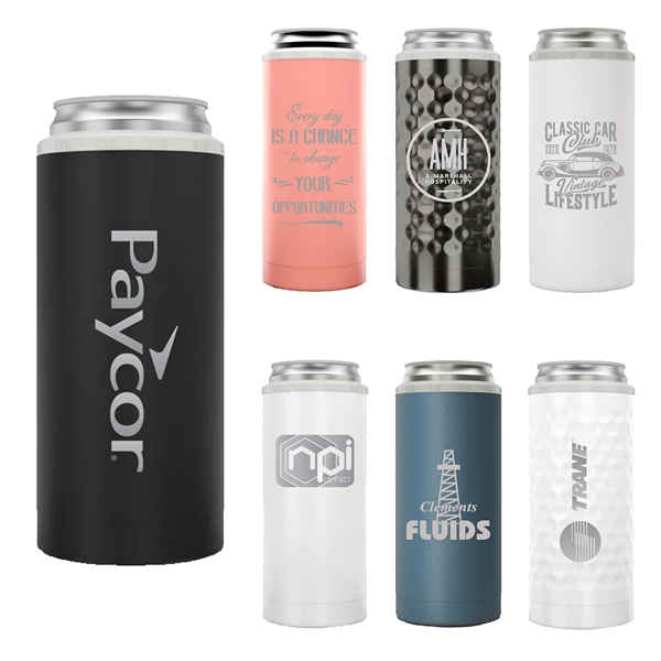 SIC insulated stainless steel slim 12 ounce can cooler sleeve.... from ASI 74601 Calico