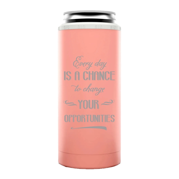 SIC insulated stainless steel slim 12 ounce can cooler sleeve.... from ASI 74601 Calico