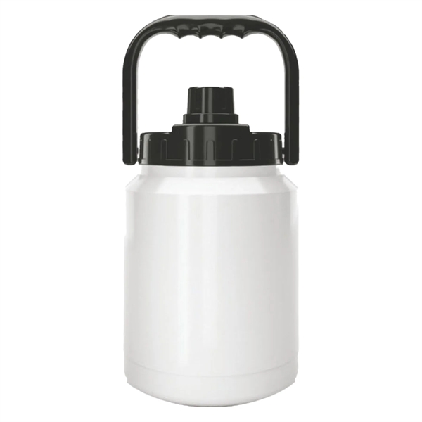 SIC 18/8 insulated stainless steel half-gallon water jug with drink/pour spout... from ASI 74601 Calico