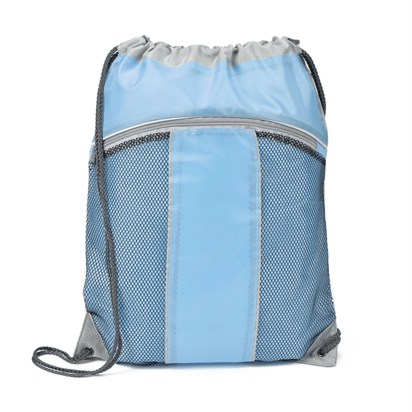 Drawstring Bag with Gray Accent... from ASI 89971 Stuff A Mug