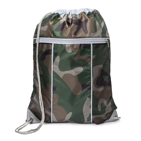 Drawstring Bag with Gray Accent... from ASI 89971 Stuff A Mug