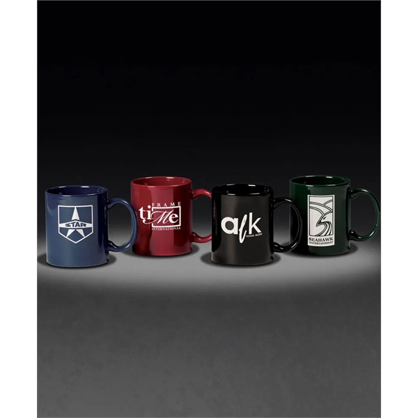 3 Finger C-Handle Mug  11 oz. (Color: Burgundy)... from ASI 93986 Visions/Awardcraft