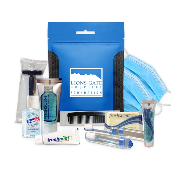 PPE and hygiene kit with a razor, shave cream, toothbrush, toothpaste,... from ASI 84514 Safety Made